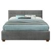 EMILIO-60'' PLATFORM BED-LIGHT GREY