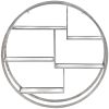 Large Circular Silver Wall Hanging Multi Shelf