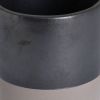 Metallic Grey Ceramic Planter