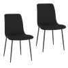 BRIXX-SIDE CHAIR-BLACK PU