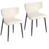 OLIS-SIDE CHAIR PU-BEIGE