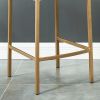 DIEGO-26" COUNTER STOOL-BLACK/AGED GOLD