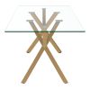 STARK GL_ORCHID BKGL-7PC DINING SET