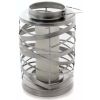 Large Antique Silver Ribbon lantern