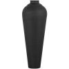 Matt Black Medium Hammered Vase With Lid