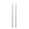 Luxe Collection S/2 Taupe LED Wax Dinner Candles