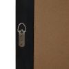 Black Wood XL Window Mirror