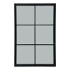 Black Wood XL Window Mirror