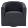 VELCI-ACCENT CHAIR-BLACK
