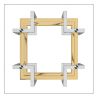 FLORINA-ACCENT TABLE-SILVER/GOLD
