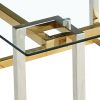 FLORINA-ACCENT TABLE-SILVER/GOLD