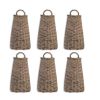 Wall Basket (Set of 6) 14"H Willow