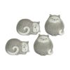 Cat (Set of 4) 3.5"H, 5"H Terracotta