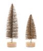 Tree with LED (Set of 4) 10.75"H, 14"H Plastic 6 Hr Timer 3 AAA Batteries, Not Included