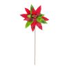 Poinsettia Stem (Set of 6) 23.5"H Polyester
