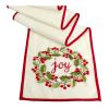 Joy and Holly Wreath Table Runner 72"L x 13"W Polyester