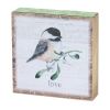 Chickadee Block Sign (Set of 4) 6"SQ MDF