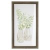 Framed Foliage Print (Set of 2) 13.25"L x 23.5"H Wood/Glass
