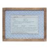 Framed Recipe Card (Set of 4) 13.5"L x 10.25"H MDF/Wood