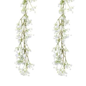 Baby's Breath Garland (Set of 2) 6'L Plastic/Polyester