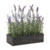 Potted Lavender (Set of 2) 13.25"L x 14.75"H Plastic