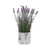 Potted Lavender (Set of 2) 5.75"D x 17.75"H Plastic