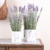 Potted Lavender (Set of 2) 5.75"D x 17.75"H Plastic