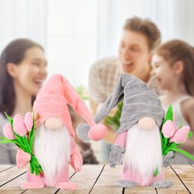 2PCS 15 inches Mother's Day Gnome Plush Decorations Gifts;  Handmade Table Toppers - 2pcs