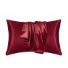 Silk Pillowcase for Hair and Skin, Mulberry Silk Pillow Cases 2Pack - Red - 48X74cm