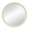 D20x1.5"Transitional Decor Style Mango Wood Wall Mirror Wall Decor with Frame of Solid Mango Wood for Bathroom,Entryway Console Lean Against Wall - as