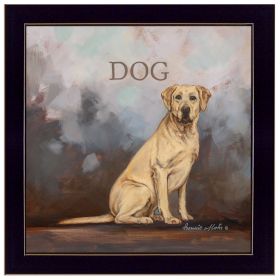 "Dakota the Dog" by Bonnie Mohr, Ready to Hang Framed Print, Black Frame - as Pic