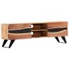 TV Stand 55.1"x11.8"x17.7" Solid Wood Acacia - Brown