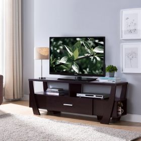 ID USA 182316 TV Stand Red Cocoa - as Pic
