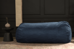 Jasper Traditional 8 Foot Cylindrical Suede Bean Bag, Blue - as Pic