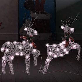 Christmas Reindeers 2 pcs Gold 40 LEDs - Gold
