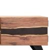 TV Stand 55.1"x11.8"x17.7" Solid Wood Acacia - Brown