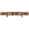 TV Stand 55.1"x11.8"x17.7" Solid Wood Acacia - Brown