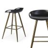 Bak Bar & Counter Stool (Set of 2) - Black & Gold - as Pic