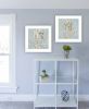 "Coral Seahorse Collection" 2-Piece Vignette By Cindy Jacobs, Ready to Hang Framed Print, White Frame - as Pic