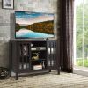 Wooden TV Stand Console Cabinet for 50 Inches TV - Brown