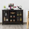 Wooden TV Stand Console Cabinet for 50 Inches TV - Brown