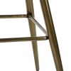 Bak Bar & Counter Stool (Set of 2) - Black & Gold - as Pic