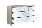 ACME Sliverfluff Dresser, Mirrored & Champagne Finish BD00246 - as Pic