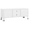 Industrial TV Stand White 41.3"x13.8"x16.5" Metal - White