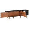 TV Stand 55.1"x11.8"x17.7" Rough Mango Wood and Solid Wood Acacia - Brown