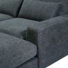 U_Style Modern Large L-Shape Feather Filled Sectional Sofa, Convertible Sofa Couch with Reversible Chaise for Living Room - as Pic