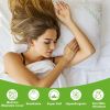 Bamboo Memory Foam Pillow Hypoallergenic Bed Pillow For Head Neck Rest Sleeping Shredded Pillow With Washable Cover [Queen Size] - Queen