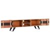 TV Stand 55.1"x11.8"x17.7" Solid Wood Acacia - Brown