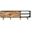 TV Stand 55.1"x11.8"x17.7" Rough Mango Wood and Solid Wood Acacia - Brown